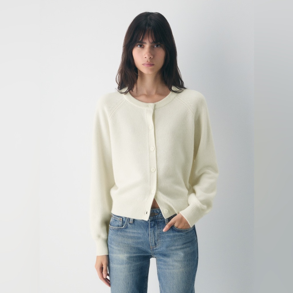 Aritzia Wilfred London Wool Cashmere Cardigan Sz S